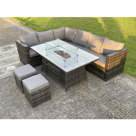 rattan garden furniture small set