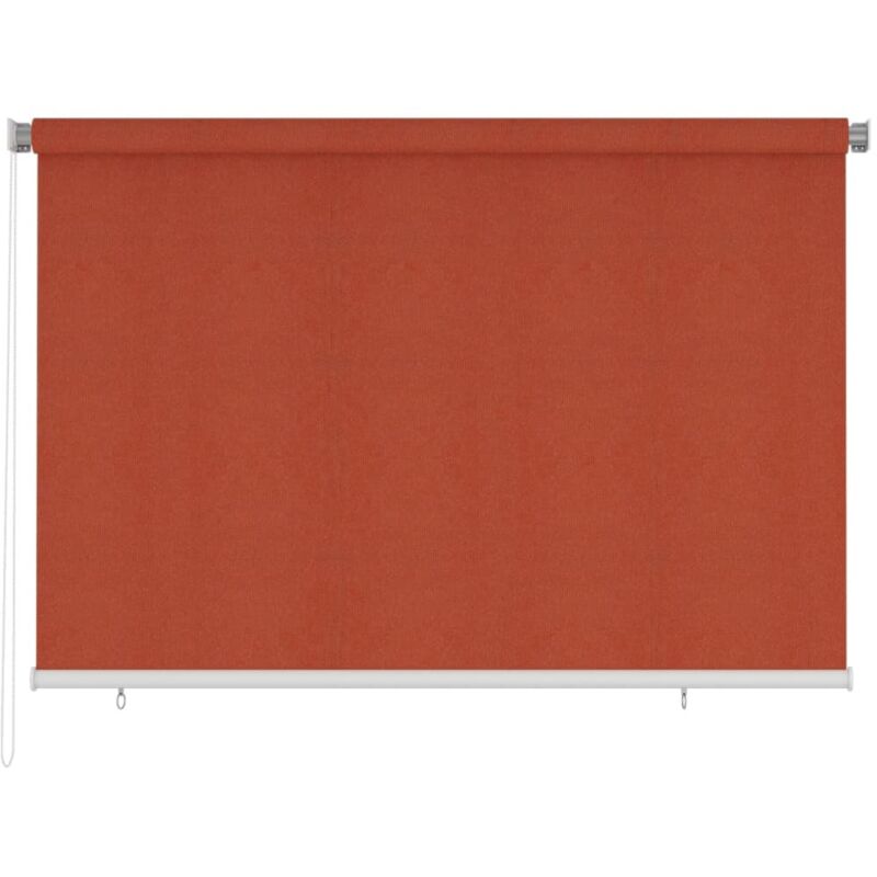 Outdoor Roller Blind 220x140 Cm Terracotta Hdpe Vidaxl