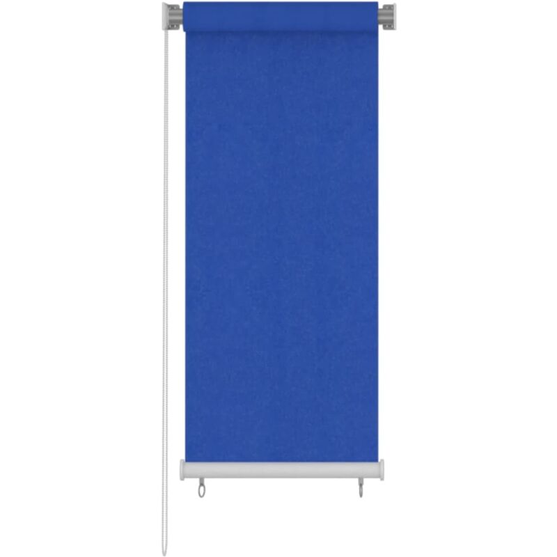 Outdoor Roller Blind 60x140 Cm Blue Hdpe Vidaxl
