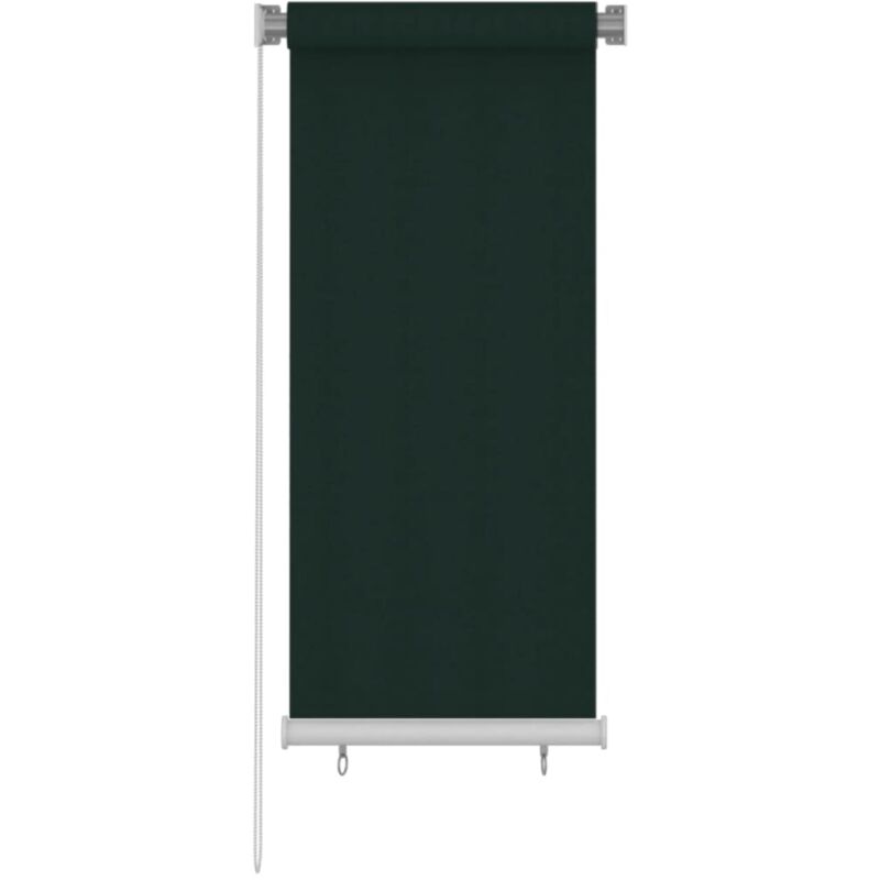 Outdoor Roller Blind 60x140 Cm Dark Green Hdpe Vidaxl