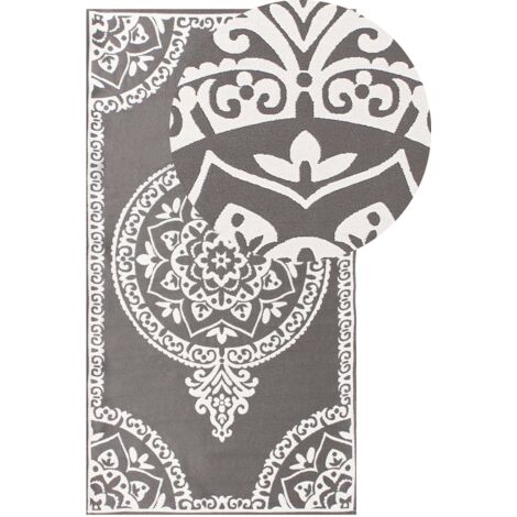 Outdoor Rug KOHIMA Grey 80 x 150 cm