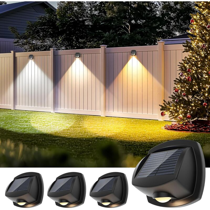 Image of Outdoor Solar Fence Lights, 3 Lighting&hellip;