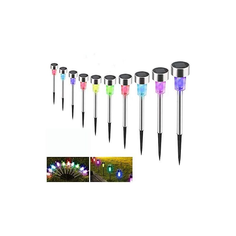 Image of Outdoor Solar Garden Light, 10pcs Wireless&hellip;
