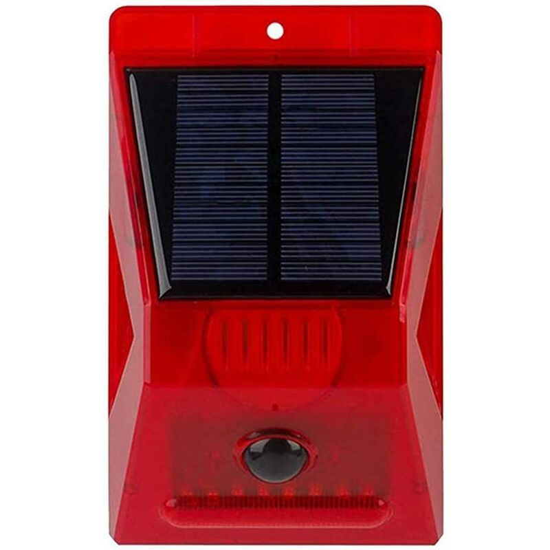 Mimiy - Outdoor Solar Intruder Siren Alarm Siren Standalone Strobe Alarm Sound Light Alarm Loud Sound Alarm 129dB Strobe a