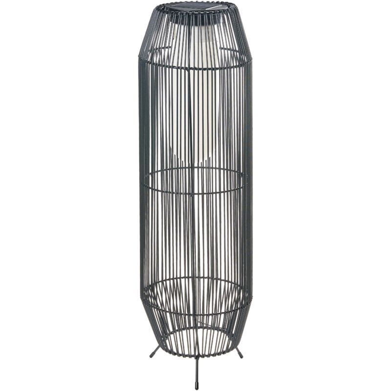 Image of Outdoor Solar Lantern Black Synthetic Material&hellip;