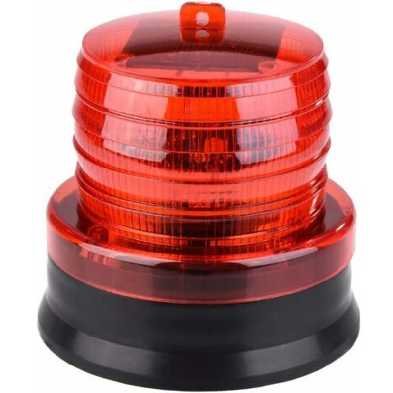 Rose - Outdoor Solar led Waterproof Traffic Warning Light (Red) 1 Piece