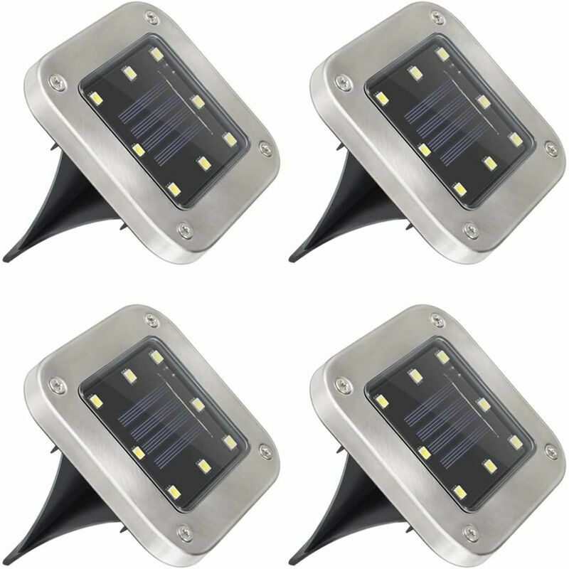 Outdoor Solar Light, 8 led 4 Pack Outdoor Solar Lighting Waterproof IP65 Lawn Decorative Light, Solar Spot Motion Sensor for Garden, Yard, Outdoor,