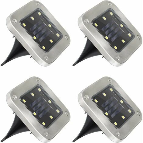Outdoor Solar Light, 8 LED 4 Pack Outdoor Solar Lighting Waterproof IP65 Lawn Decorative Light, Solar Spot Motion Sensor for Garden, Yard, Outdoor, Driveway, Square House