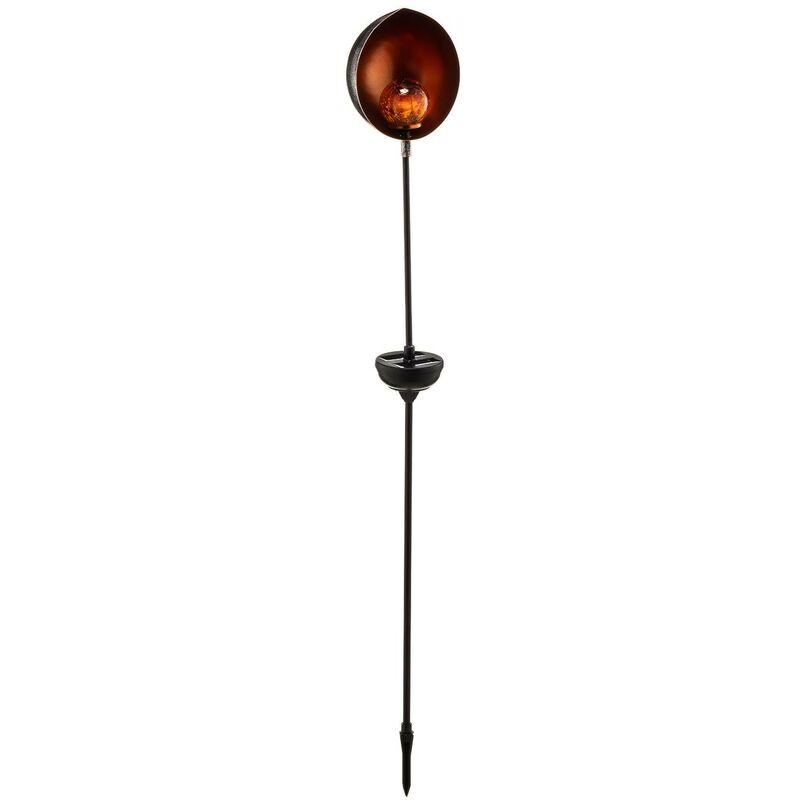 Outdoor solar lights Gerwin (modern) in Silver made of Metal (1 light source,) from Lindby brushed silver, copper gold