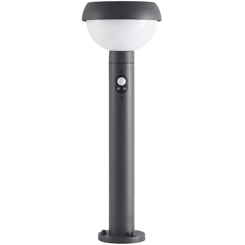 Lindby - outdoor solar lights Kalliewith motion detector (modern) in Black made of Aluminium (1 light source,) from dark grey (ral 7016), white