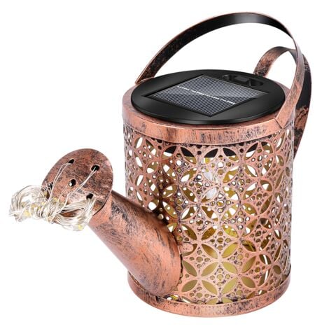 Outdoor Solar Waterproof Watering Can Light, Firefly Bunch String Lights, Garden Fairy Light Decor for Home Patio Yard