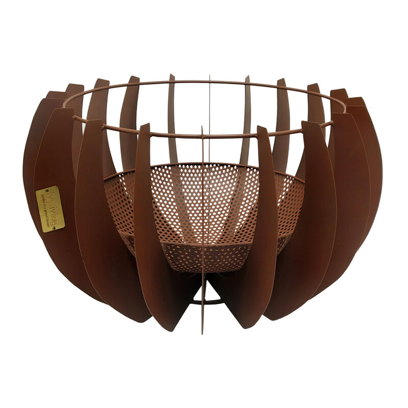 Ivyline - Outdoor Solis Fire Pit - Steel - L50 x W50 x H30 cm - Rust