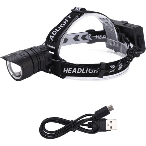 Outdoor-Stirnlampe mit Bewegungssensor, USB-aufladbar, leistungsstark für Wandern und Camping