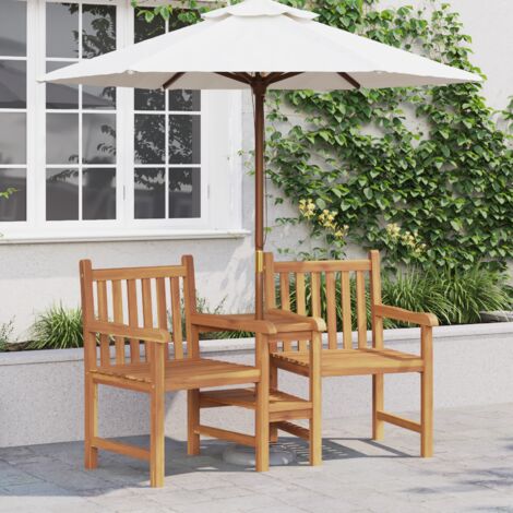 Outdoor-Stühle Braun 152 x 63 x 89 cm Teak-Massivholz vidaXL