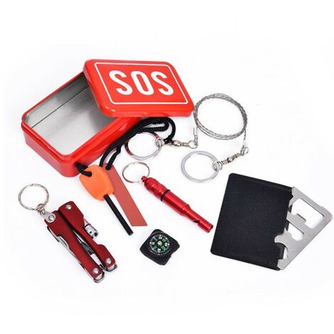 Outdoor Survival Toolbox Notfallset Multifunktionsset