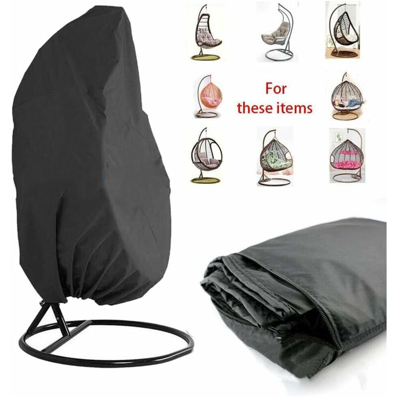 Bares Outdoor Swing Hanging Chair Egg Shell 230x200 Cm Black Rattan Swing Cover 210d Black Dust Protector Moebel Suchmaschine Ladendirekt De