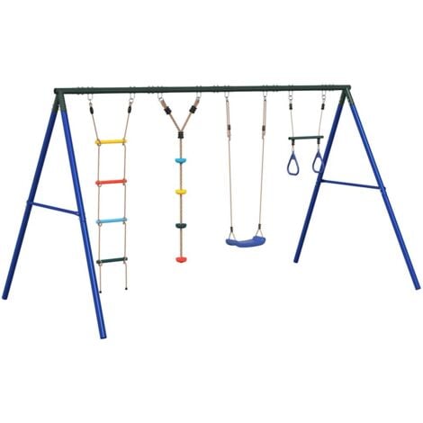 Outdoor Swing Set with Swing. Trapeze. Ladder. Disc Swing vidaXL