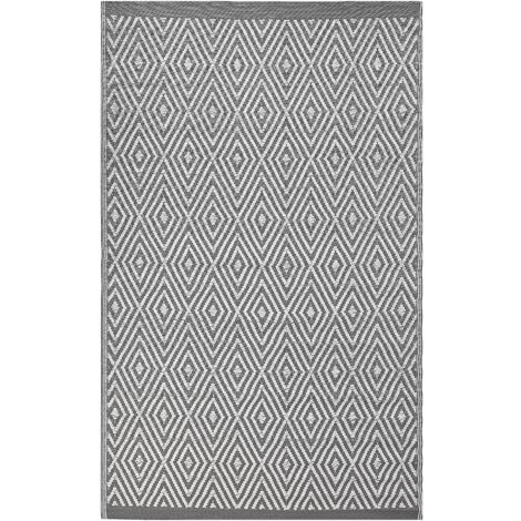 Outdoor Teppich rosa 120x180 cm Bodenschutzmatte Kunststoffmatte Ballari 