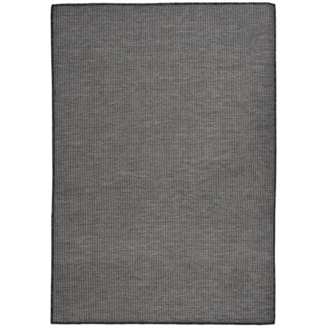 Outdoor Teppich mit flachem Gewebe 160x230 cm Grau