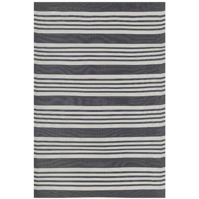 Beliani Outdoorteppich Delhi Schwarz 120 X 180 Cm