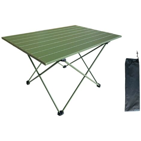 Outdoor-Tisch, ultraleichter, kompakter Klapptisch, tragbar, Aluminium, mit Tragetasche für Camping, Grillen, Strand, Garten (56 x 41 x 40 cm)