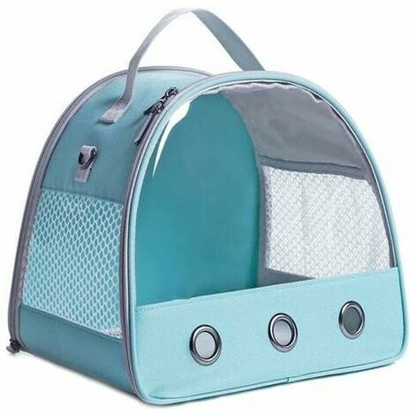 Outdoor Travel Bag Zipper Breathable Outdoor Pet Bag Small Dog Carrier Bag - Blue