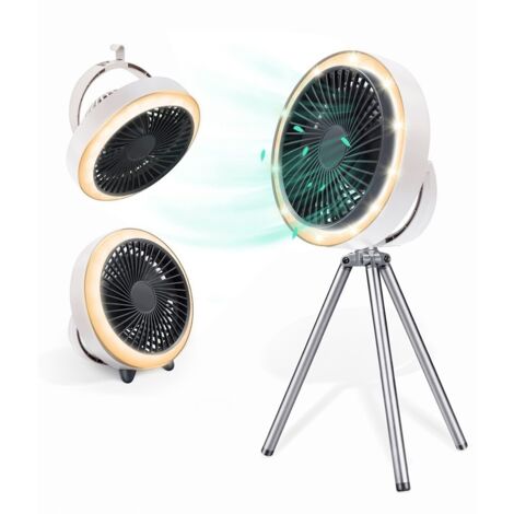 OUTDOOR-VENTILATOR, DER AUF EINEM BEIN STEHT, SCHREIBTISCH, GARTEN, TRAGBARER VENTILATOR