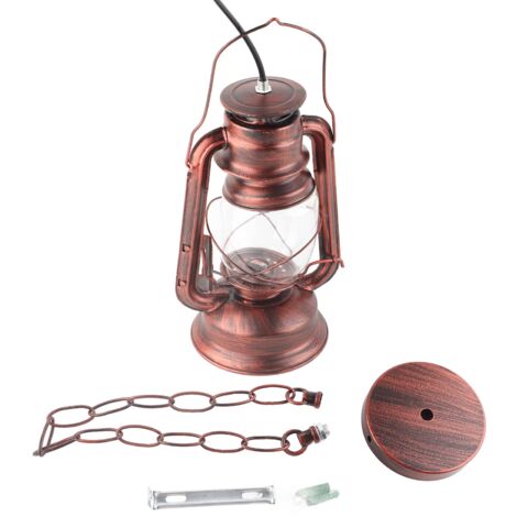 Outdoor Vintage Lantern Light LED Handle Lamp for Home Theme Party Decoration