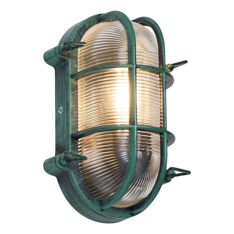 Image of Outdoor Wall Lamp Green Oval IP44&hellip;