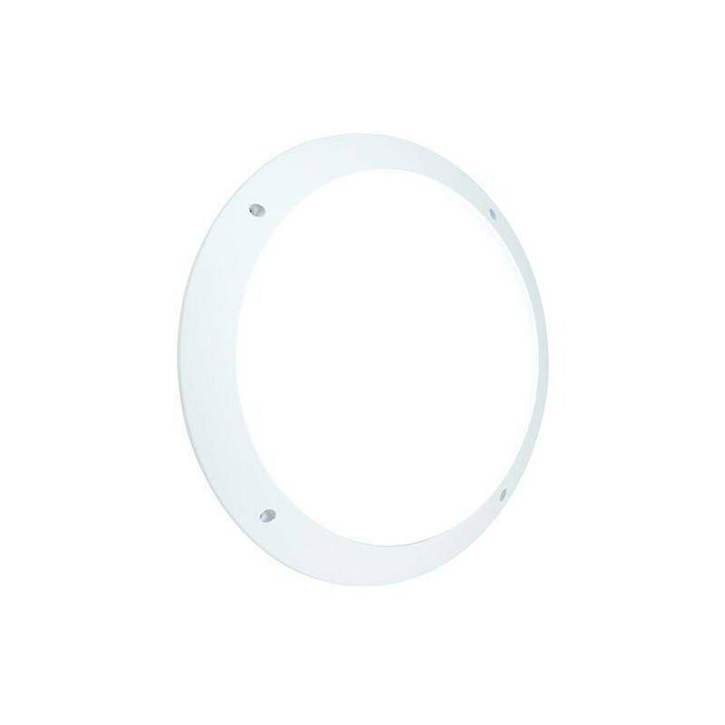 Saxby Seran - Integrated LED 1 Light Outdoor Wall Light Matt White Textured, Opal IP65