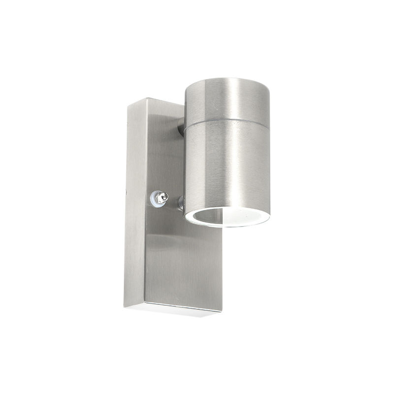 Outdoor Wall Lamp with Twilight Switch Steel IP44 - Solo
