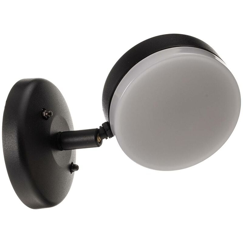 Lindby - Outdoor Wall Light Amya dimmable (modern) in Black made of Aluminium (1 light source, GX53) from black, white
