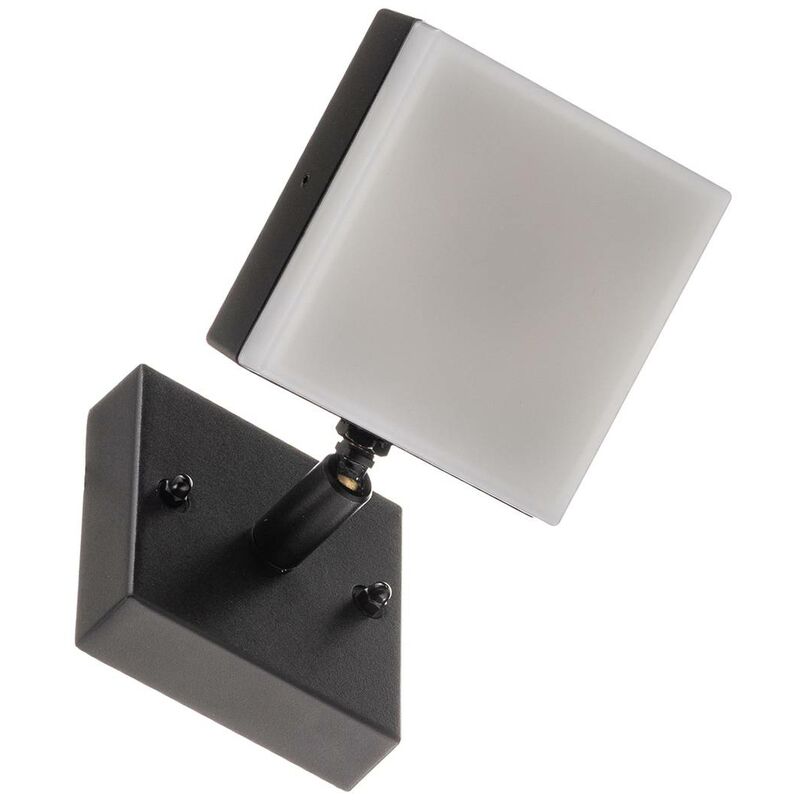 Outdoor Wall Light Amya dimmable (modern) in Black made of Aluminium (1 light source, GX53) from Lindby - black, white