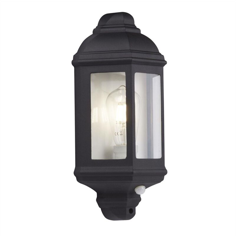 Searchlight Outdoor - 1 Light Outdoor Wall Lantern Black , White IP44, E27