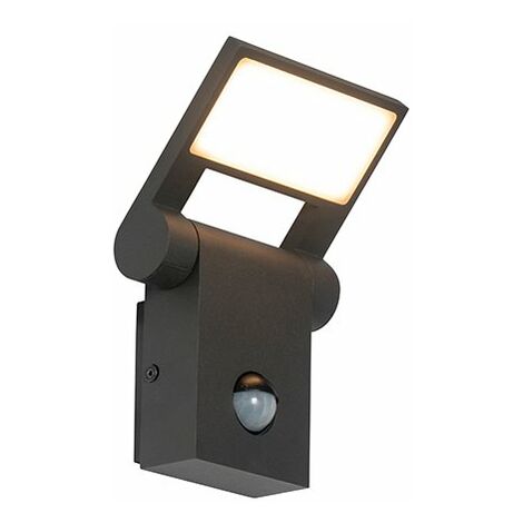 Outdoor Wall Light Anthracite Incl. LED IP54 with Motion Sensor - Zane