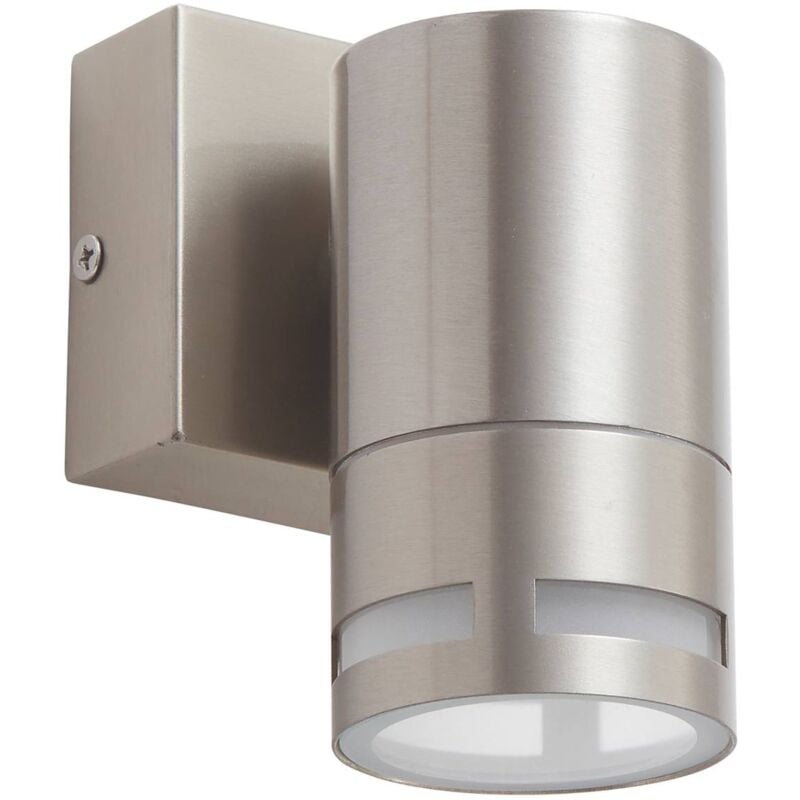 Lindby - Outdoor Wall Light Azemina (modern) in Silver made of Stainless Steel (1 light source, GU10) from stainless steel