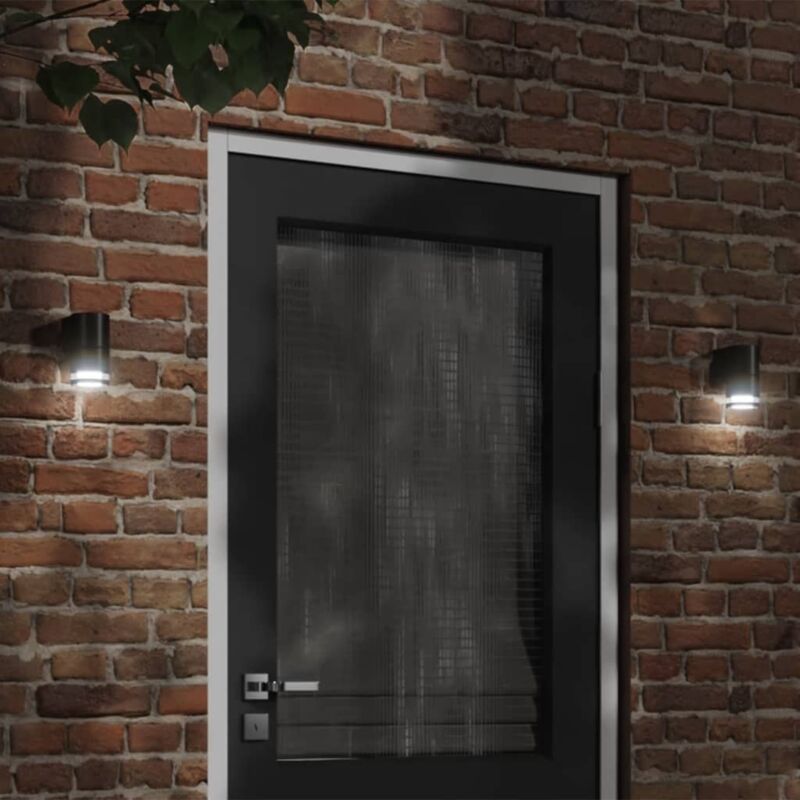 Outdoor Wall Light Black Die-cast Aluminium Vidaxl