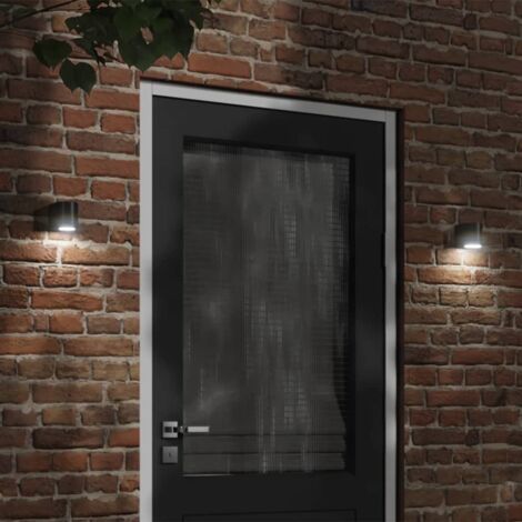 Outdoor Wall Light Black Die-cast Aluminium vidaXL