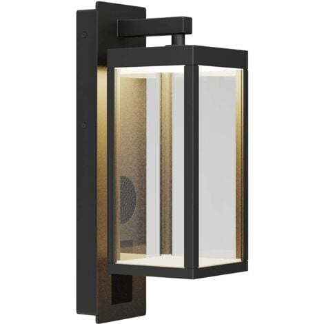 Outdoor Wall Light Ditta (modern) in Black made of Aluminium (1 light source,) from Lucande