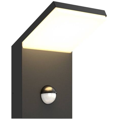 Outdoor Wall Light Nevio With Motion Detector Modern In Black Outdoor Wall Light Nevio With Motion Detector Modern In Black Made Of Aluminium 1 Source