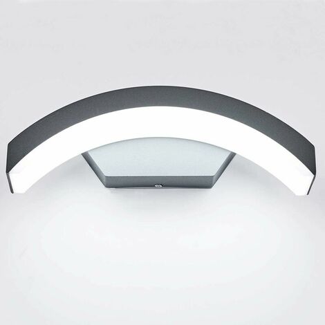 Outdoor wall light Porch corridor garages terrace wall light / 24W LED OSRAM SMD IP65 aluminum / 10.6 inch gray wall light / cool white