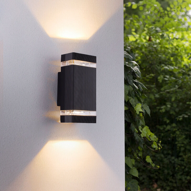 Image of Outdoor wall light, sand-black outdoor wall&hellip;
