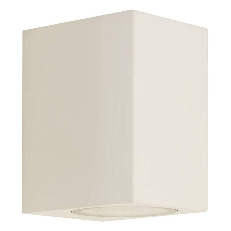 Outdoor Wall Light Tetje dimmable (modern) in White made of Aluminium (1 light source, GU10) from Prios white