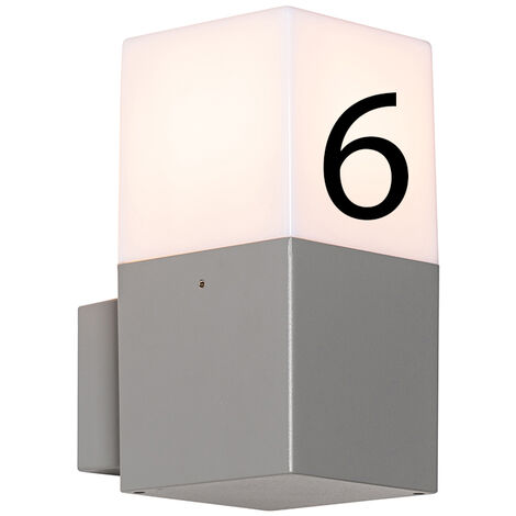 Outdoor Wall Light with House Number - Denmark