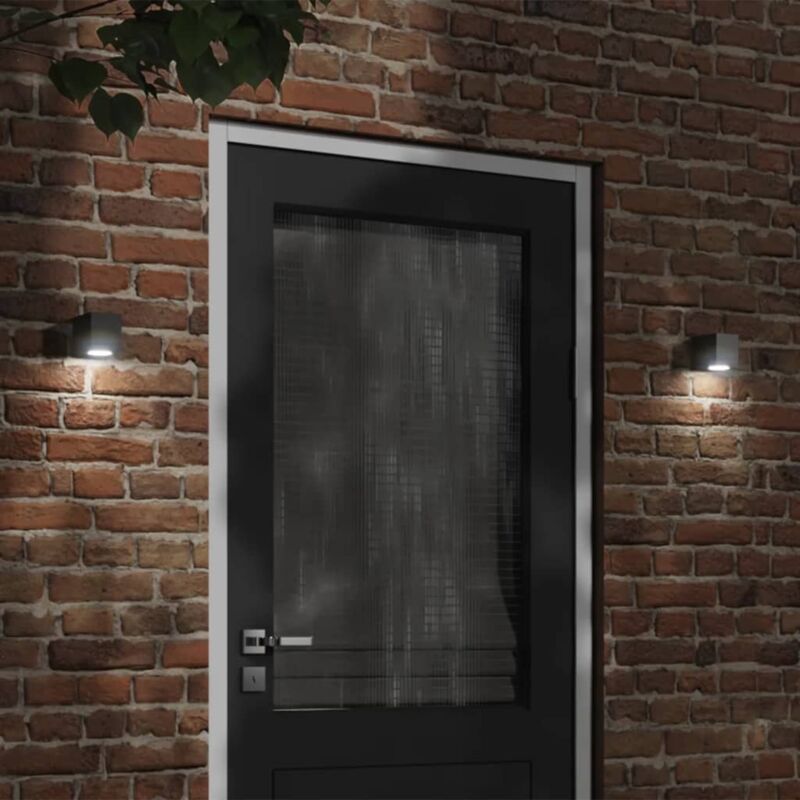 Outdoor Wall Light Black Die-cast Aluminium Vidaxl