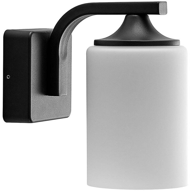 Outdoor Wall Light Yannis dimmable (modern) in Silver made of Aluminium (1 light source, E27) from Lindby - dark grey