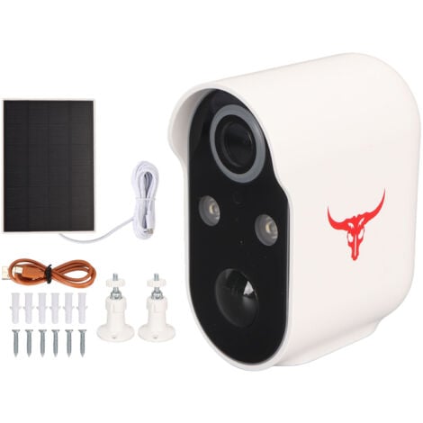 GOTRAYS Outdoor WiFi Security Camera Battery Powered Solar Charging HD Night Vision IP65 Waterproof Remote Intercom Wireless Camera for Security -ANPVIZ