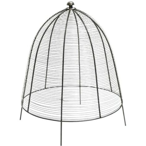 Outdoor Wired Plant Protector - Mild Steel - L36 x W36 x H48 cm - Zinc