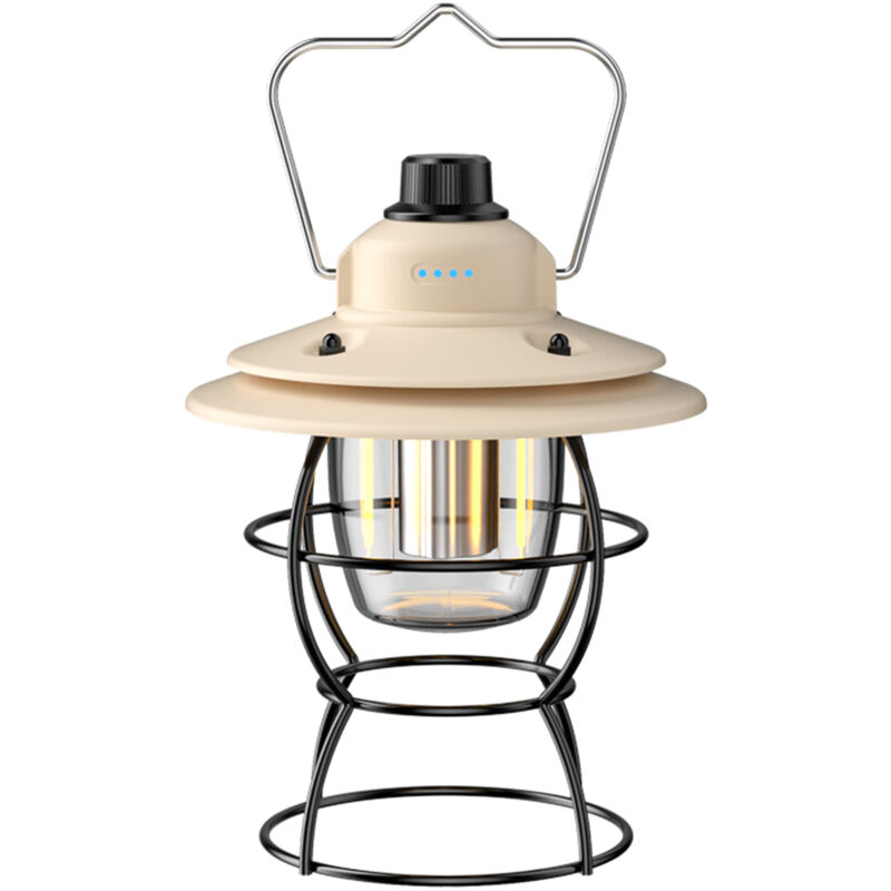 Lanterne de camping d'extérieur avec chargeur usb, alimentation de secours, affichage de la batterie, étanche, 3 modes d'éclairage pour le camping,