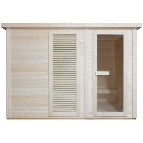 Outdoorsauna VAASA für 4 - 5 Personen mit Umkleide